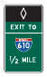 E8-6T: Preferential Lane Intermediate Egress Advance (sign assembly)