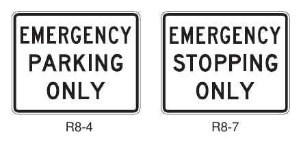 Figure 2B-26. Emergency Restriction Signs
