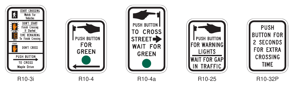 Figure 2B-27(VA). Pedestrian Signs and Plaques (Sheet 2 of 2)