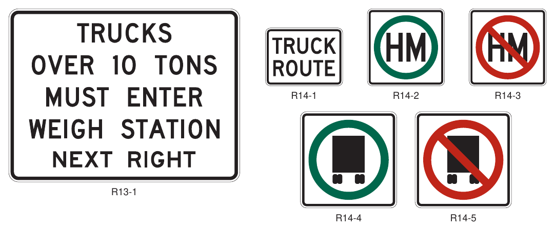 Figure 2B-31. Truck Signs