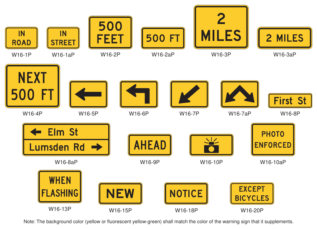 Figure 2C-16. Supplemental Warning Plaques