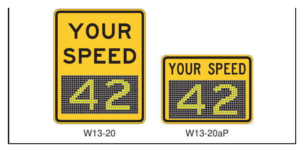 Figure 2C-4. Vehicle Speed Feedback Sign and Plaque