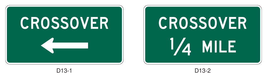 Figure 2D-24. Crossover Signs