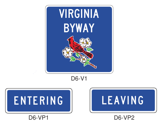 Figure 2D-V1. Virginia Byway Signs