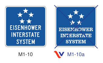 Figure 2E-61(VA). Eisenhower Interstate System Signs