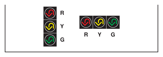 Figure 4E-1. Typical Arrangements of U-Turn Signal Faces