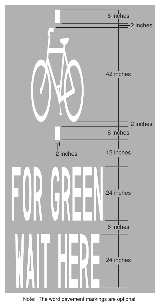 Figure 9E-16. Bicycle Detector Pavement Marking