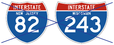 M1-1a: Interstate Route Sign (marked deleted in state source)