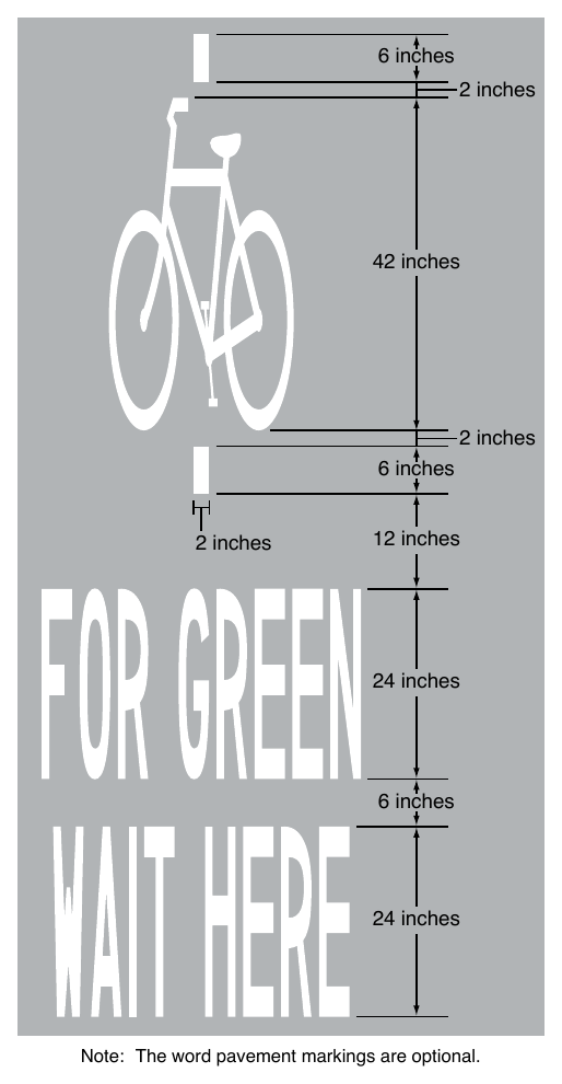 Figure 9E-16. Bicycle Detector Pavement Marking