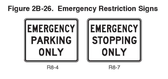 Figure 2B-26. Emergency Restriction Signs