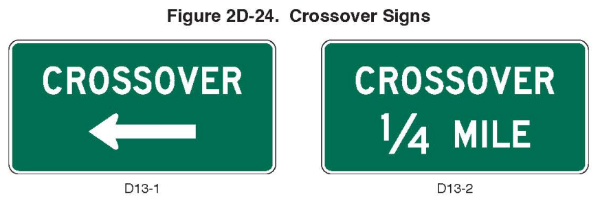 Figure 2D-24. Crossover Signs
