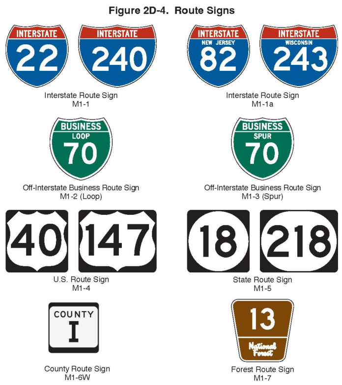 Figure 2D-4. Route Signs