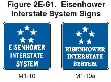 Figure 2E-61. Eisenhower Interstate System Signs